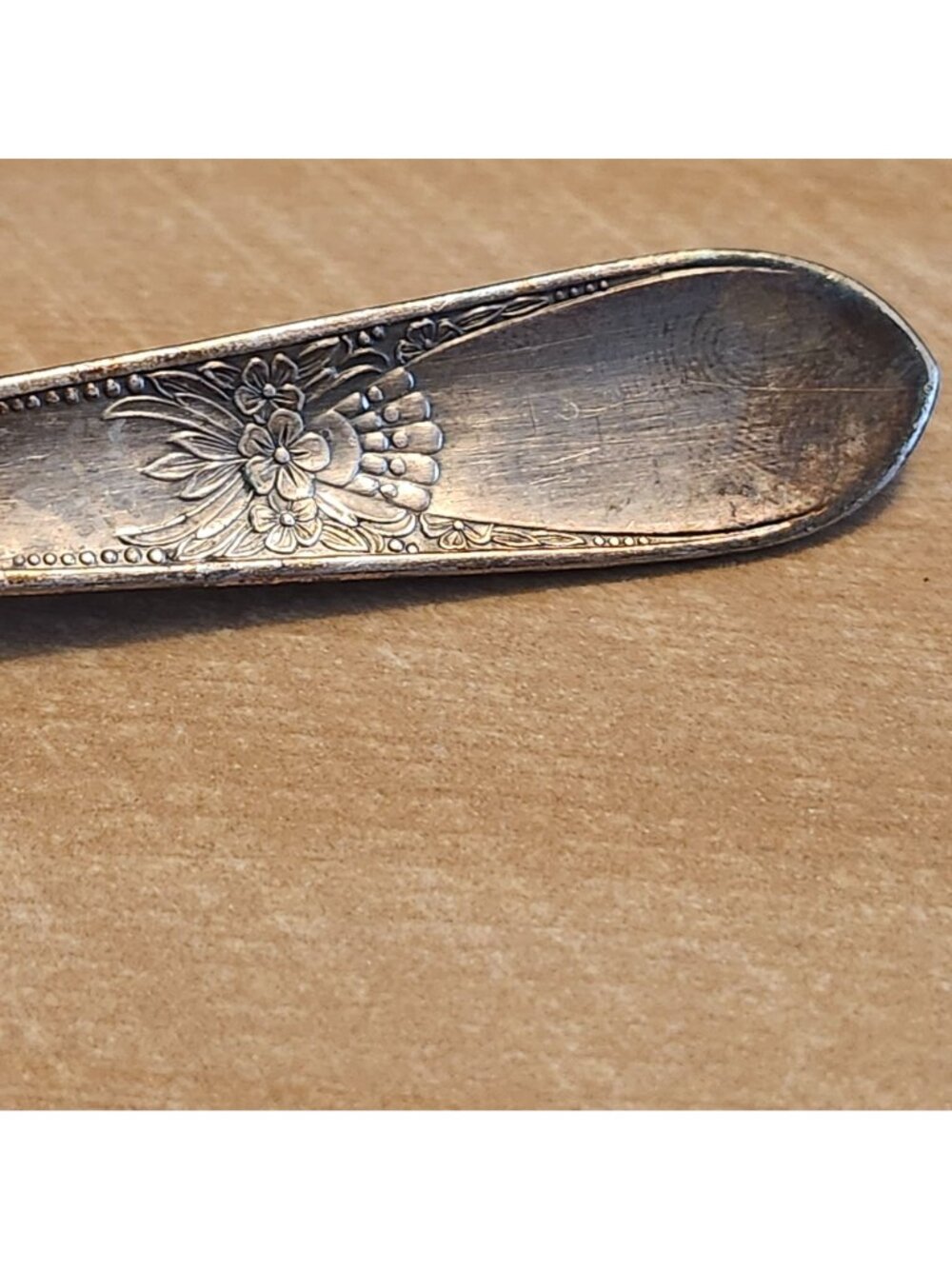 WM Rogers IS Silverplate Spoon Beloved Pattern Floral Design 6" Vintage Flatware - Picture 4 of 7